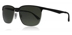 Image of Ray-Ban RB3569 Sunglasses Shiny Black 90049A Polariserade 59mm