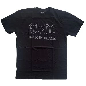 Image of AC/DC - Back In Black Unisex Medium T-Shirt - Black