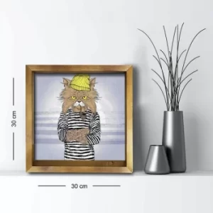 Image of 3030AHS-007 Multicolor Decorative Framed MDF Painting