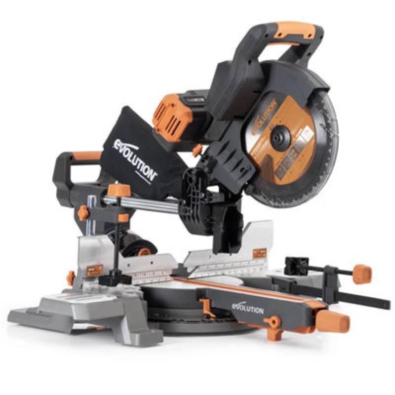 Image of Evolution Evolution R255SMS-DB-Li 36V 255mm Double Bevel Sliding Compound Mitre Saw (Bare Unit)