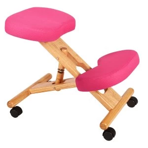 Image of Teknik Wooden Kneeling Chair - Pink
