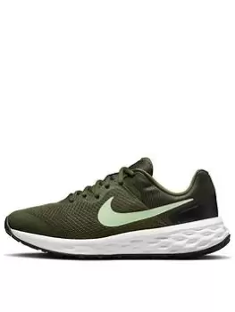 Image of Nike Revolution Junior Unisex Trainers, Dark Green, Size 3