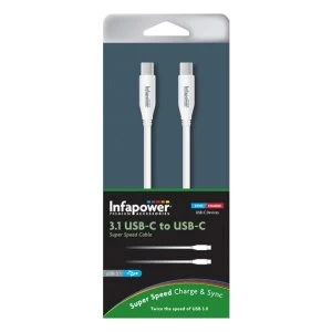 Image of P028 1M 3.1 USB-C to USB-C Cable - White