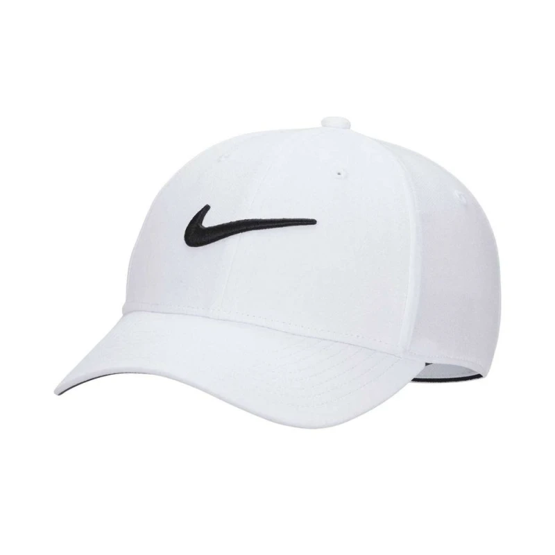 Image of Nike Mens Swoosh Dri-FIT Structured Baseball Cap in White White Male One Size
