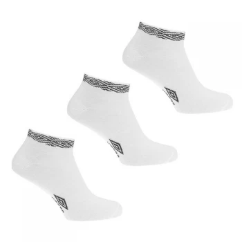 Image of Umbro Umbro Logo Trainer Socks - WHITE/BLACK