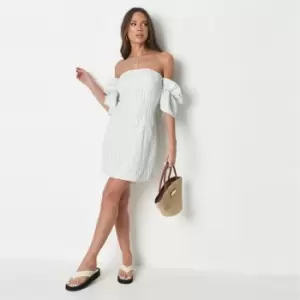 Image of Missguided Petite Frill Dress - Green