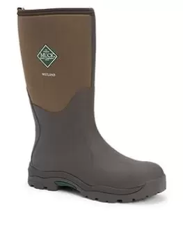 Image of Muck Boots Wetland Mid Wellington Boots - Brown , Brown, Size 9, Women
