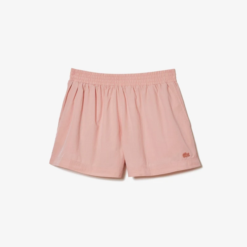 Image of Lacoste Womens Bermuda Fleece Jogger Shorts Eco Pink female 6 (34)