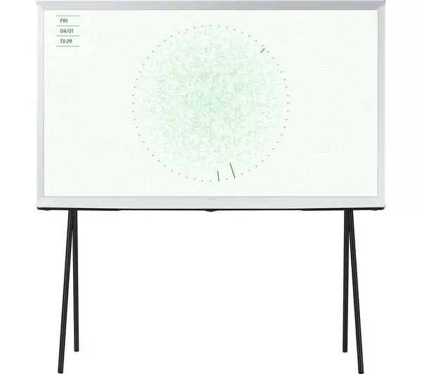Image of 55" Samsung The Serif QE55LS01DAUXXU Smart 4K Ultra HD HDR QLED TV with Bixby & Amazon Alexa - Cloud White 8806095569703