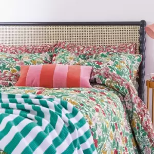 Image of Joules Rainbow Floral Single Duvet Cover Set, Multi