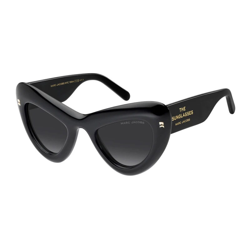Image of Marc Jacobs Womens Cat Eye Round Sunglasses Crystal Black female 48 cm