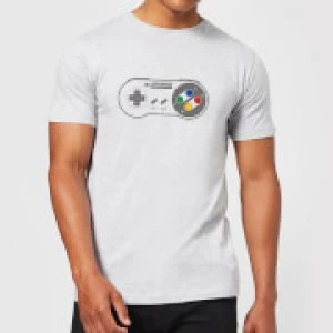 Image of Nintendo SNES Controller Pad Mens T-Shirt - Grey - M