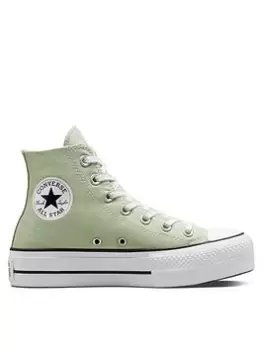 Image of Converse Chuck Taylor All Star Lift Platform Seasonal Colour Hi-Tops - Green