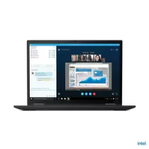 Image of Lenovo ThinkPad X13 Yoga Hybrid (2-in-1) 33.8cm (13.3") Touch Screen WUXGA Intel Core i5 16GB LPDDR4x-SDRAM 256GB SSD WiFi 6 (802.11ax) Windows 10 Pro