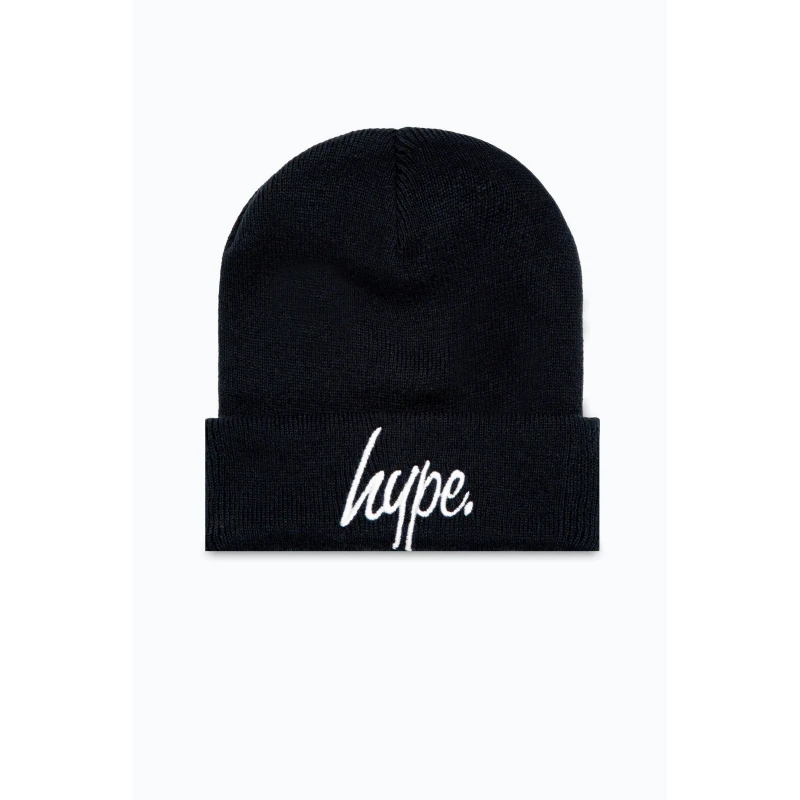 Image of Hype Script Beanie 99 - Black One Size