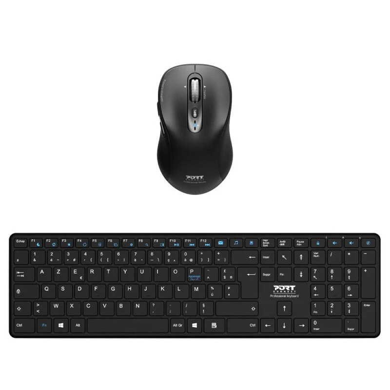 Image of PORT DESIGNS Port Designs 900907RUK keyboard Mouse included Home Bluetooth UK English Black 900907RUK