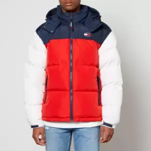 Image of Tommy Jeans Alaska Colour Block Recycled Shell Puffer Jacket