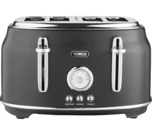 Image of Tower Renaissance T20065BLK 4 Slice Toaster