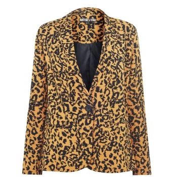 Image of Biba BIBA Tailored Suit Blazer - Leopard Print