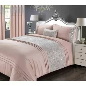 Image of Charleston Glitter Sequins Duvet Cover Set Bedding Range Blush King - Blush