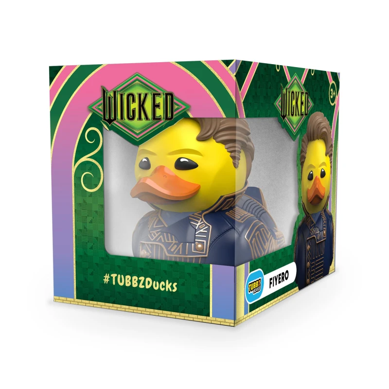 Image of TUBBZ Box-Ausgabe: Wicked for Good - Prince Fiyero Cosplaying Gummiente Vinylfigur - Offizielle Sammelfigur fur Fans von Wicked Prince Fiyero (Boxed)