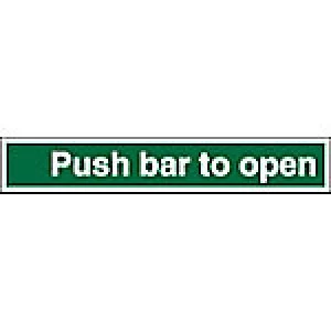 Image of Exit Sign Push Bar Plastic 5 x 30 cm
