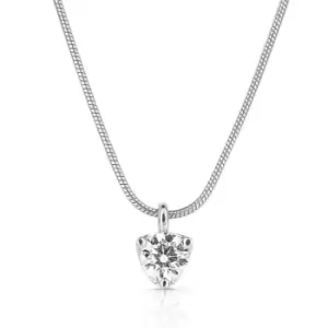 Image of Diamonfire Silver Zirconia Three Claw Snake Chain Necklace