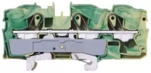 Image of Wago Green/Yellow 2016 Earth Terminal Block, 20 4 AWG, 16mm, 800 V