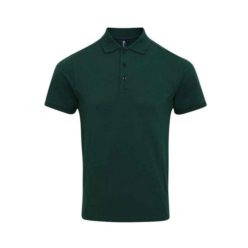 Image of Premier Premier Men Coolchecker Plus Piqu Polo Shirt in Bottle Green Size: Small Bottle Green S Male 5063527592309
