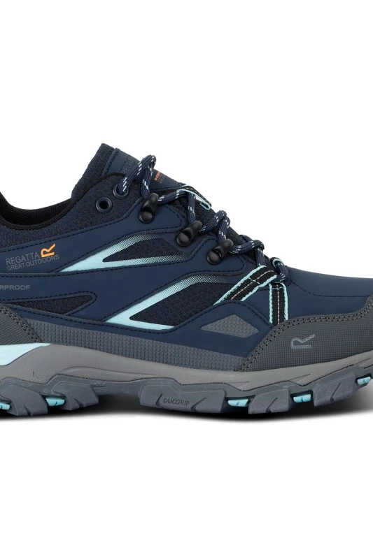 Image of Regatta Womens Lady Holcombe III Low Waterproof Shoes in Mid Navy Size: 3 Mid Navy Female 3