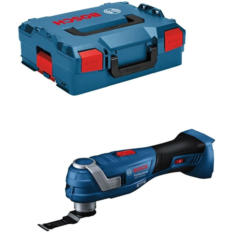 Image of Bosch Professional Bosch GOP18V-34 18V Brushless Multi Tool Kit Body Only With L-Boxx 06018G2000