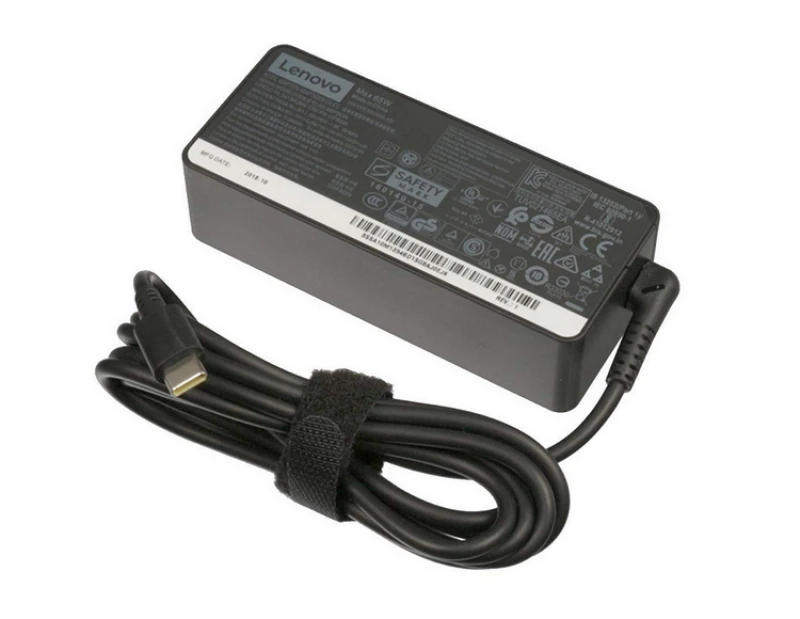 Image of Lenovo 01FR026 power adapter/inverter Indoor 65 W Black