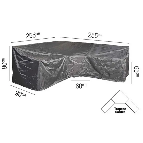 Image of Aerocover Trapeze Corner Lounge Set Cover Grey