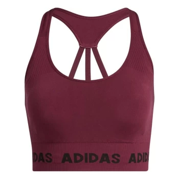 Image of adidas Training Aeroknit Bra Womens - Victory Crimson