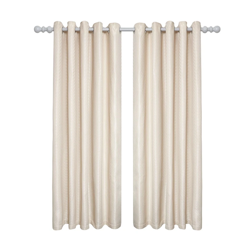 Image of Emma Barclay Lined Eyelet Curtains Aura Cream unisex 168x137cm
