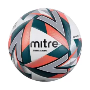 Image of Mitre Ultimatch Max Match Ball (white/Orange/Green/Black, 5)