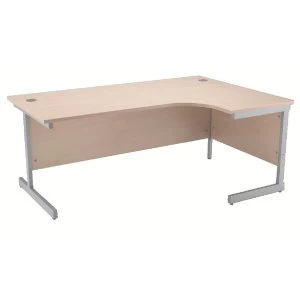 Image of Jemini Maple 1600mm Right Hand Radial Cantilever Desk KF838050