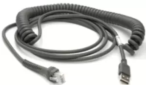 Image of Zebra CBA-U09-C15ZAR USB cable 4.57 m USB A Grey