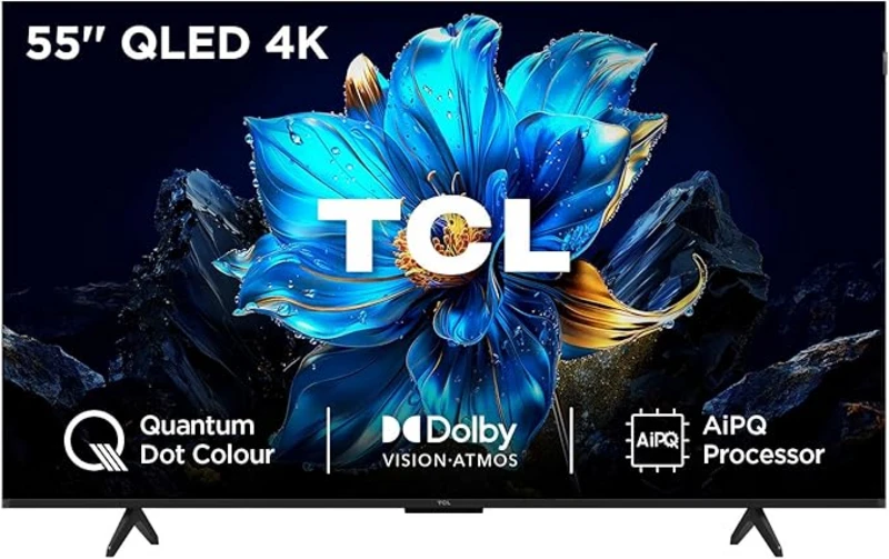 Image of TCL 55" 55P7K-UK Smart 4K Ultra HD QLED TV