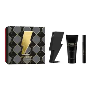 Image of Carolina Herrera Bad Boy Le Parfum Gift Set 100ml Eau de Parfum + 100ml Shower Gel + 10ml Eau de Parfum