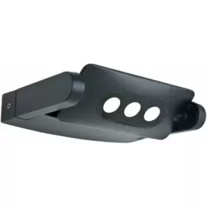 Image of Outdoor IP65 3 Bulb Wall Light Graphite LED9W