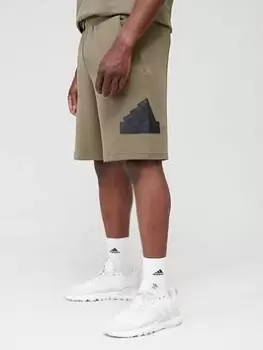 Image of adidas Sportswear Badge of Sport Shorts - Green, Size XS, Men