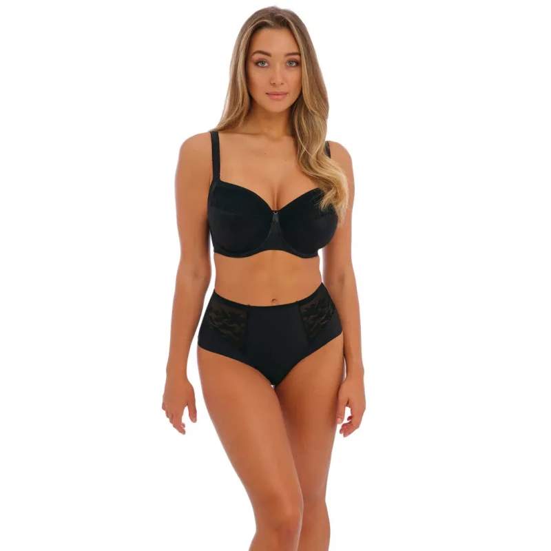 Image of Fantasie Womens high-waisted panties Fantasie Illusion Noir Female XL