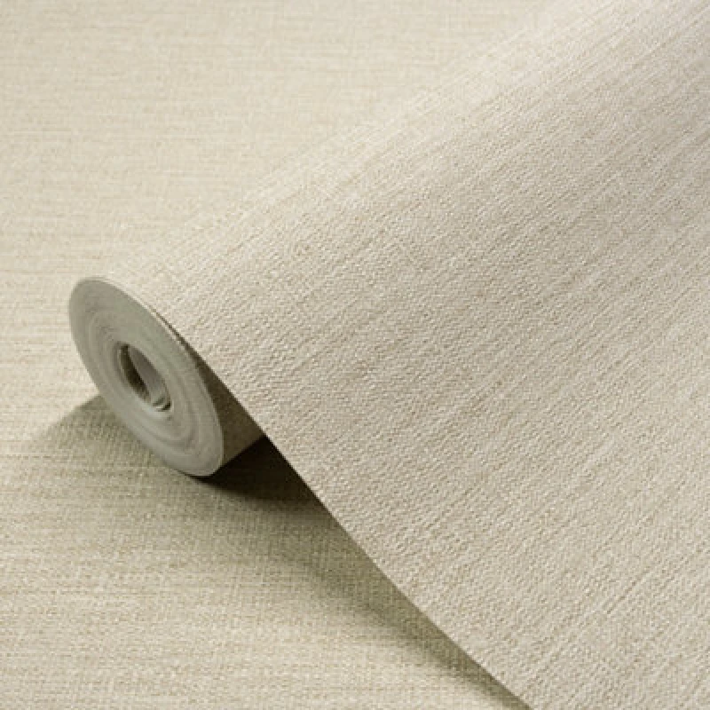 Image of Grandeco Telma Taupe Hessian Fabric Effect Embossed Wallpaper
