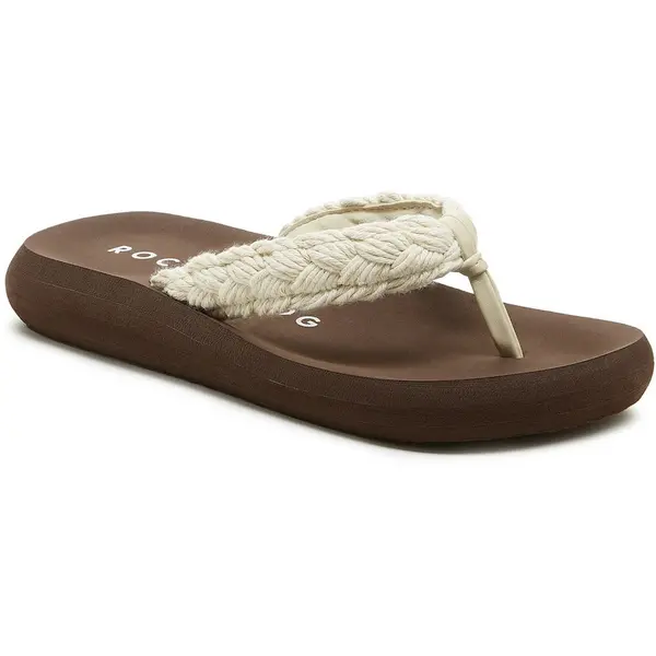 Image of Rocket Dog Sunset Cord Natural Tribal Brown Flip-Flops