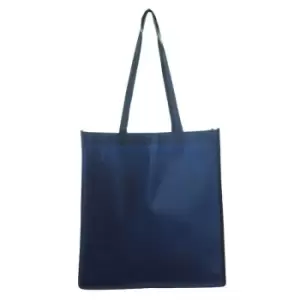 Image of United Bag Store Gusseted Tote Bag (One Size) (Navy) - Navy
