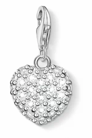 Image of Thomas Sabo Jewellery Charm Club Glitter Heart Charm JEWEL 0019-051-14