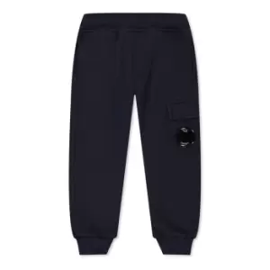 Image of CP COMPANY Fleece Cargo Jogging Bottoms - Blue