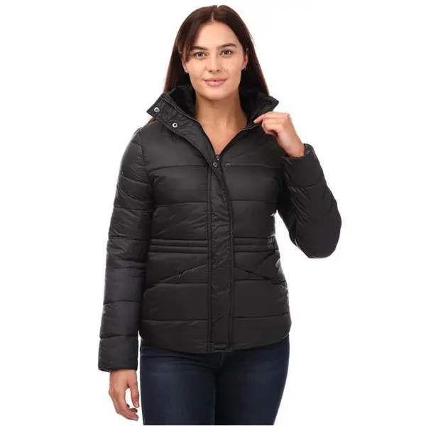 Image of Elle Padded Jacket with Inner Fur Collar - Black 8
