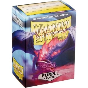 Image of Dragon Shield Purple Matte Card Sleeves - 100 Sleeves